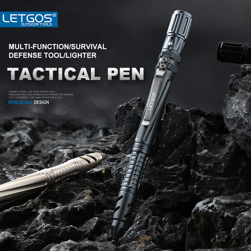 Pen Tactical Glass - Długopis taktyczny LETGOS ze stali wolframowej