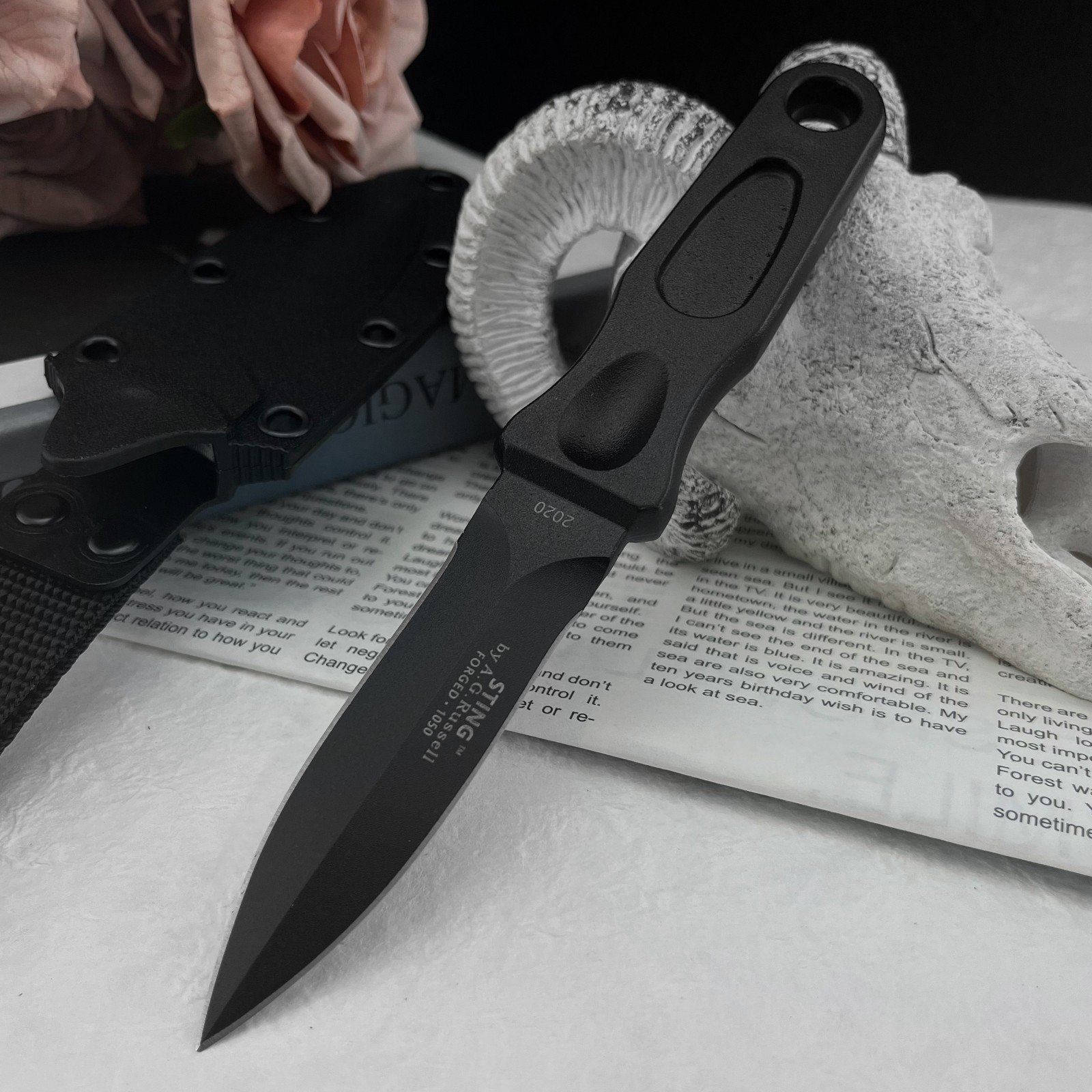Edc Carry Fixed Blade Knife - Wielofunkcyjny nóż ze stałym ostrzem ze