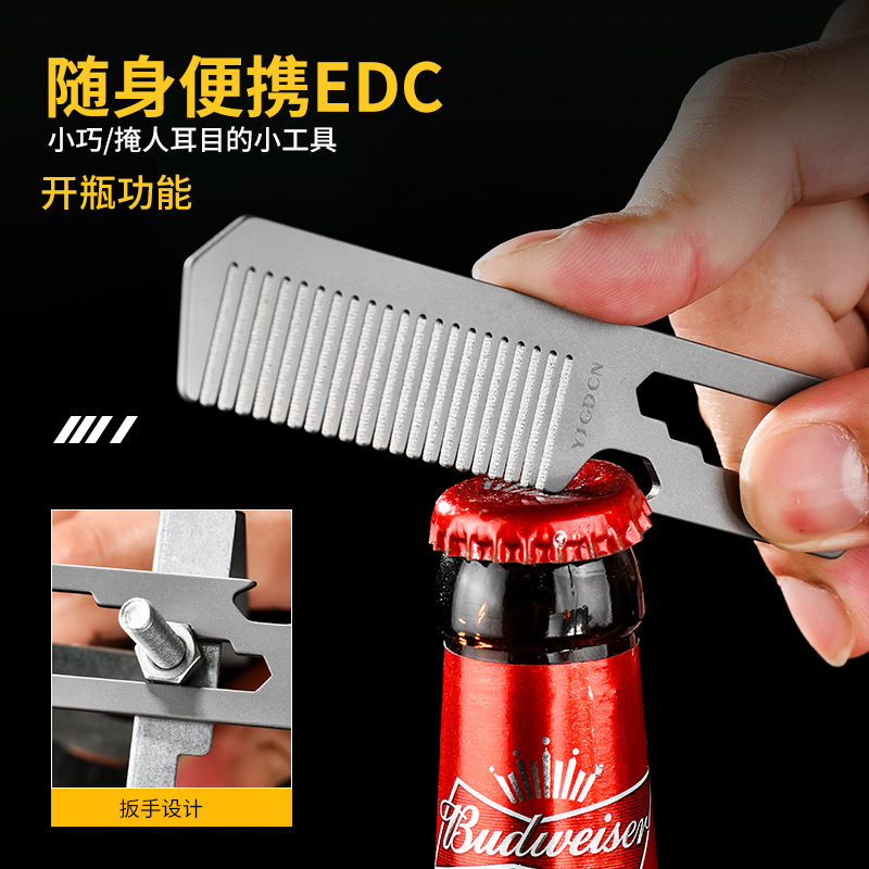 Grzebień ze stopu tytanu TC4,  – Comb Pocket Titanium recenzja i cena
