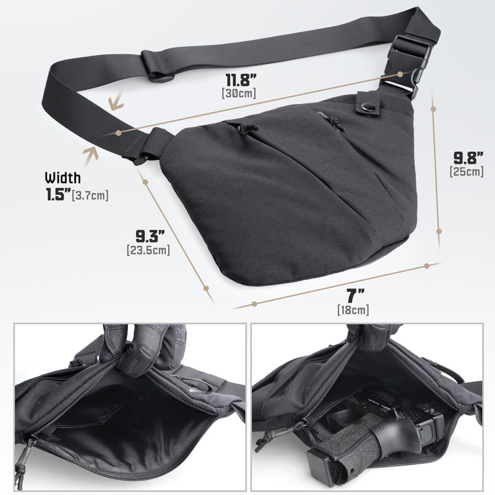 Taktyczna ukryta torba do nosz – Edc Carry Gun recenzja i cena