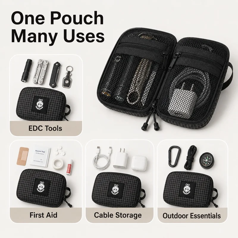 Organizer EDC z siatkowej tkan – Edc Carry Pocket Pouch recenzja i cena