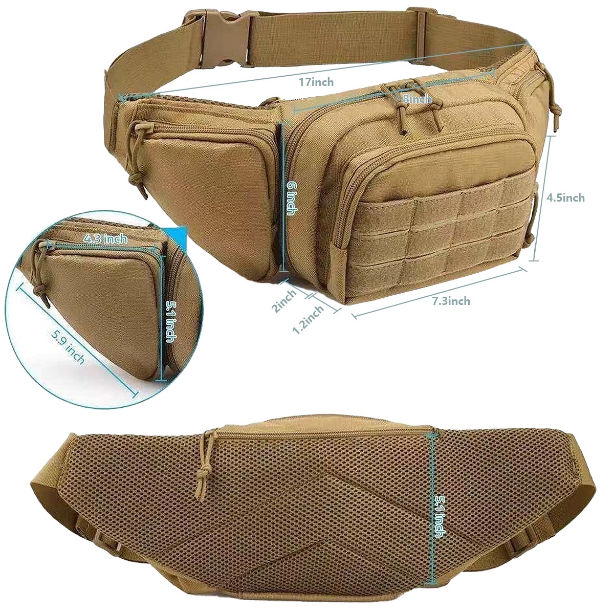 Torba taktyczna MOLLE do ukryt – Edc Carry Fanny Pack recenzja i cena