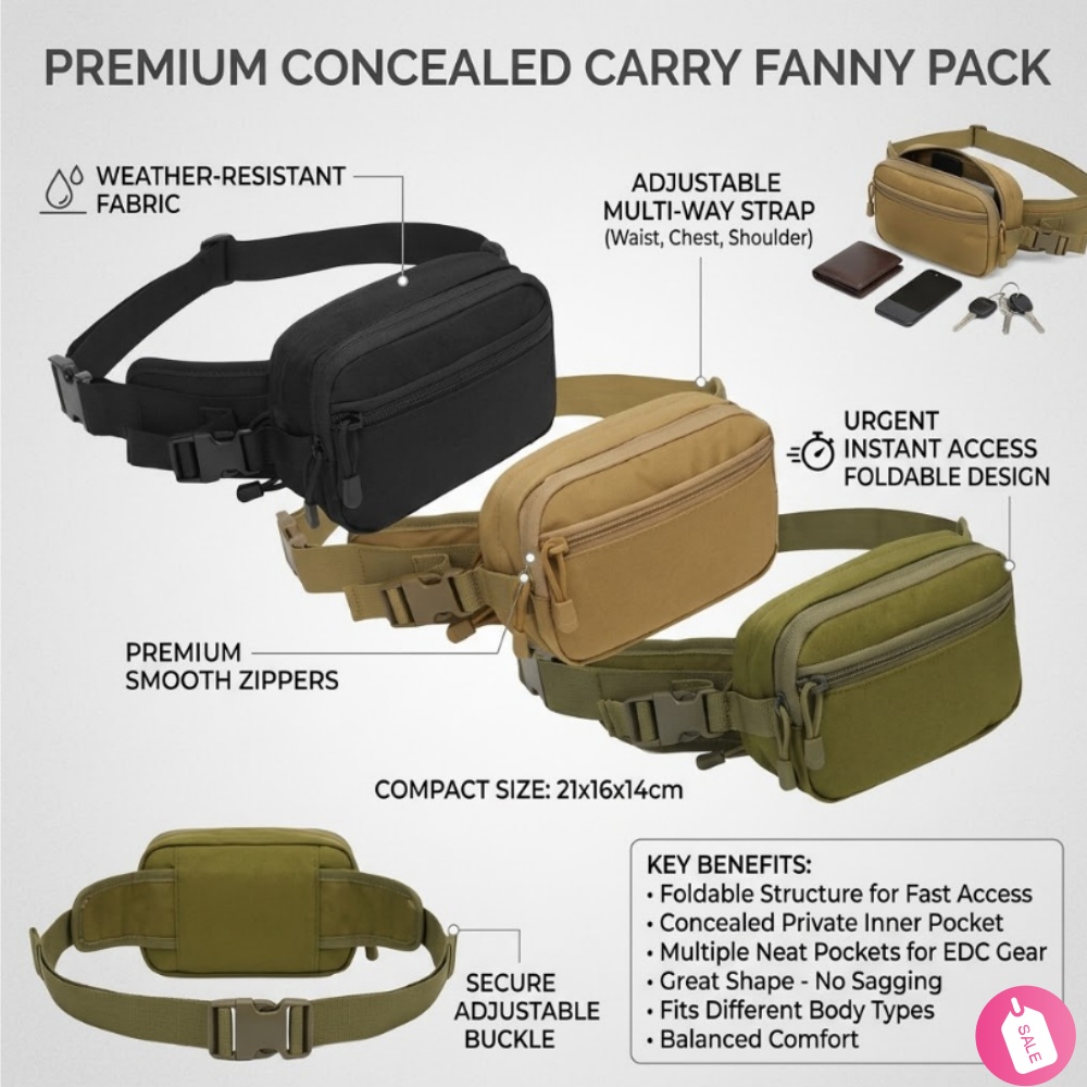 Taktyczna saszetka biodrowa do – Edc Carry Fanny Pack recenzja i cena