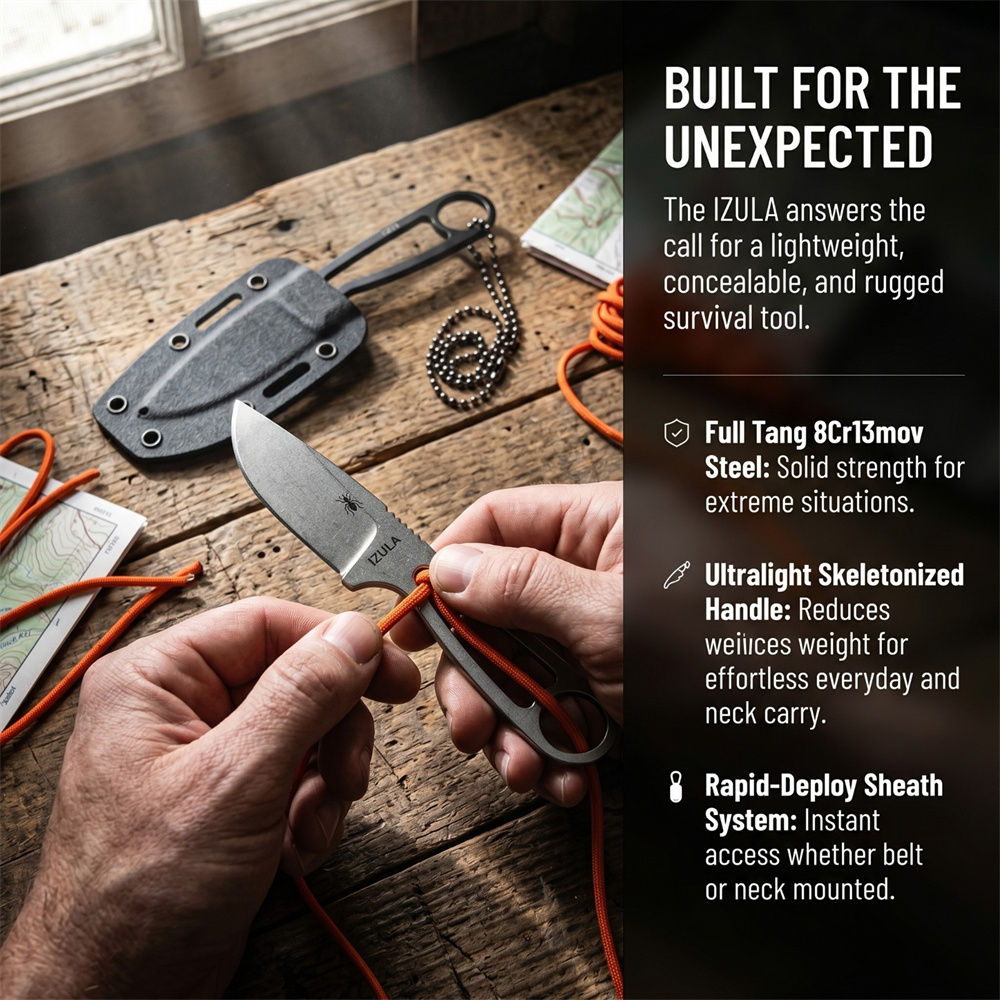 Nóż survivalowy Daily Carry Fu – Edc Carry Fixed Blade Knife recenzja i cena