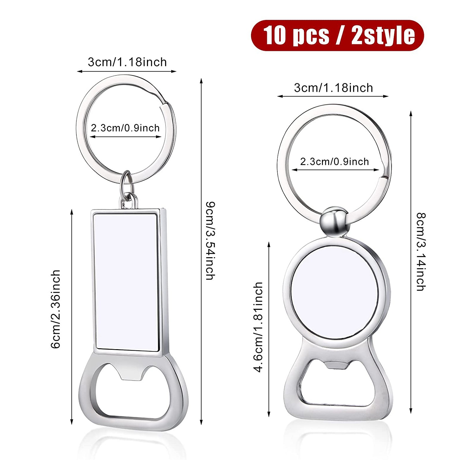 AED7-10 szt. Sublimacyjne brel – Bottle Opener Keyring recenzja i cena