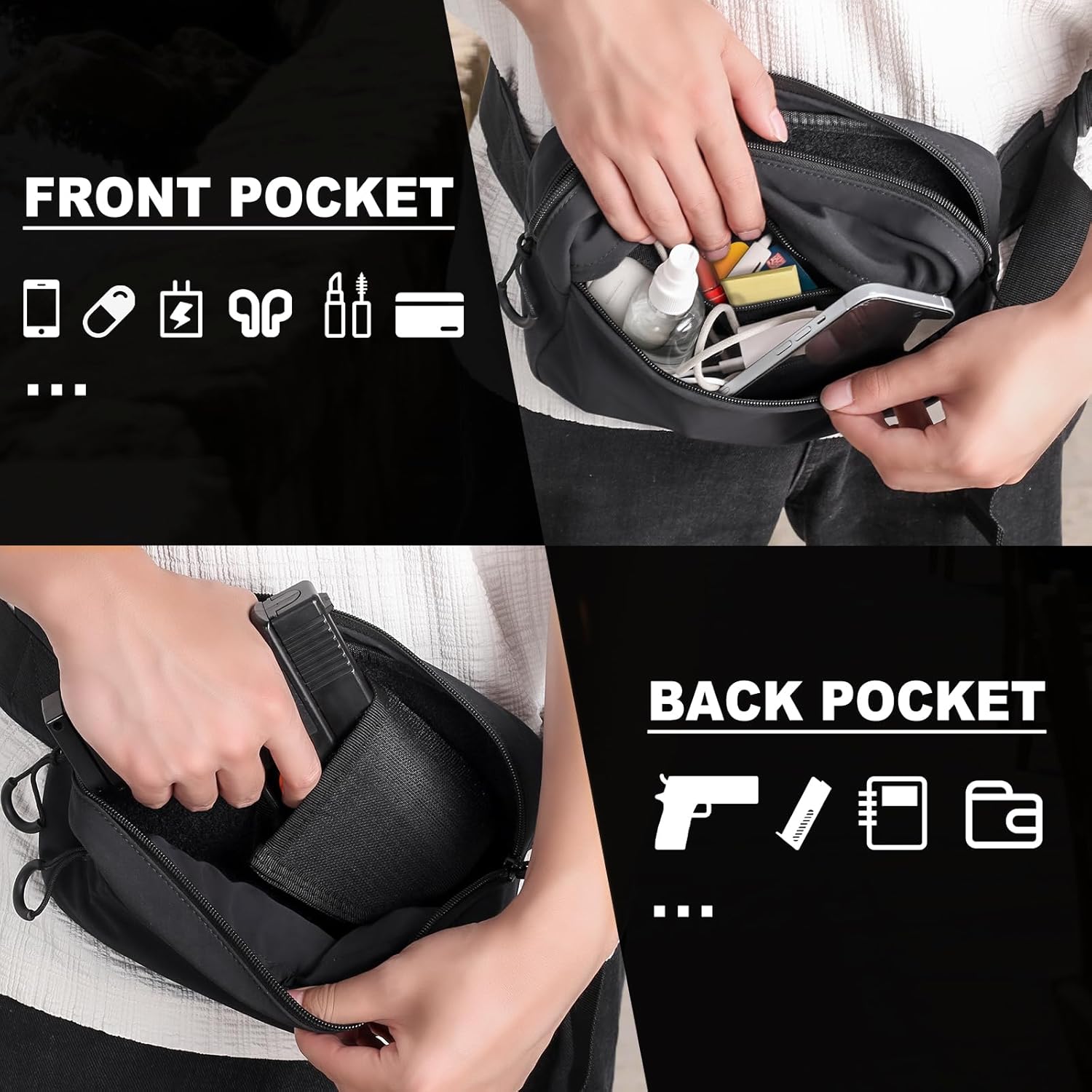 Taktyczna nerka z kaburą, ukry – Edc Carry Gun recenzja i cena