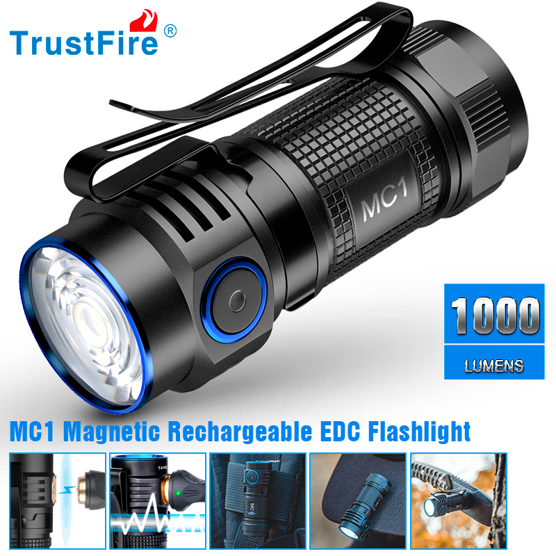 Trustfire MC1 latarka USB z mo – Edc Carry Flashlight recenzja i cena